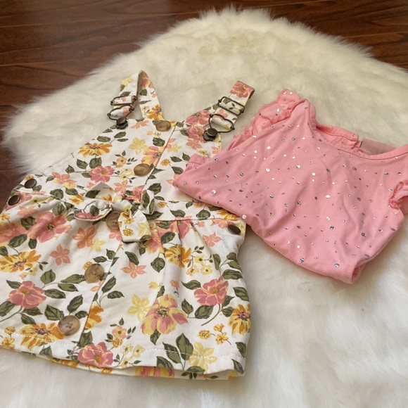 Absolutely adorable floral romper dress duo - Picture 10 of 11